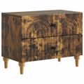 vidaXL Nočný stolík Dymový dub 62 x 34,5 x 48 cm Kompozitné drevo