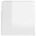 vidaXL Nástenné TV skrinky 2 ks lesklé biele 30,5x30x30 cm