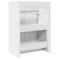 vidaXL Skriňa pod umývadlo do kúpeľne Biela 56 x 37,5 x 81 cm