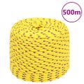 vidaXL Lodné lano žlté 10 mm 500 m polypropylén