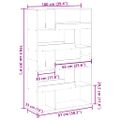vidaXL Deliaca stena staré drevo 100x33x156,5 cm kompozitné drevo