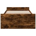 vidaXL Rám postele so skladom Dymový dub 80 x 200 cm Kompozitné drevo