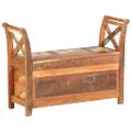 vidaXL Lavička do chodby 103x33x72 cm, recyklovaný masív