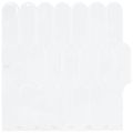 vidaXL Dlaždica s perím 20 ks Biela 30 x 30 cm Polyuretán a PET