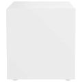 vidaXL TV skrinka biela 37x35x37 cm drevotrieska