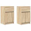 vidaXL Nočné stolíky 2 ks dub sonoma 39x35x65 cm kompozitné drevo
