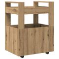 vidaXL Kuchynský vozík dub artisan 60 x 45 x 80 cm Kompozitné drevo