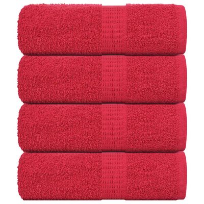 vidaXL Utierky na umývanie FROGN 4 ks červené 30x30 cm 360 g/m²