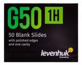 Čisté jednodutinové sklíčka Levenhuk G50 1H, 50 ks