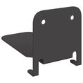 vidaXL Neviditeľná plávajúca polica 8 ks Čierny 6 x 11 x 6,5 cm