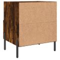 vidaXL Nočné stolíky 2 ks dymový dub 40x35x47,5 cm kompozitné drevo