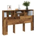 vidaXL Skrinka na čelo postele staré drevo 160x19x103,5 cm komp. drevo