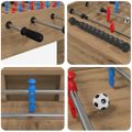 vidaXL Stolný futbal Remeselný Dub 125 x 60,5 x 80 cm Kompozitné drevo