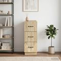 vidaXL Zásuvkový kabinet 33 x 34,5 x 87 cm Kompozitné drevo Dub sonoma