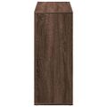 vidaXL Rozdeľovacia knižnica hnedý dub 69,5x29x69,5 cm kompozit. drevo