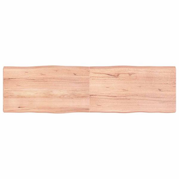 vidaXL Stolová doska svetlohnedá 180x50x(2-6)cm ošetrený masív hrany