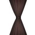 130372 2 pcs Brown Slot-Headed Blackout Curtains 135 x 245 cm