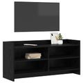 vidaXL TV skrinka 100 x 33 x 47 cm Čierny dub Kompozitné drevo