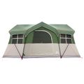 vidaXL Rodinný stan 487 x 340 x 216 cm Zelená Polyester a oceľ