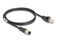 M12 Cable A-coded 8 pin male to RJ45 mal