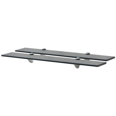 vidaXL Nástenná polička 2 ks sklo 70x10 cm 8 mm