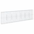 vidaXL Gabiónový kôš s krytom 700x50x200 cm pozinkované železo