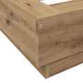 vidaXL Rám postele na podlahe Dub artisan 80 x 210 cm Kompozitné drevo