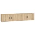 vidaXL Nástenné TV skrinky 2 ks dub sonoma 100x34,5x40 cm