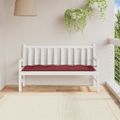 vidaXL Podložka na záhradnú lavičku vínová melanž 150x50x7cm látka
