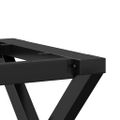 vidaXL Nohy konferenčného stolíka X-rám 60x50x38 cm oceľ