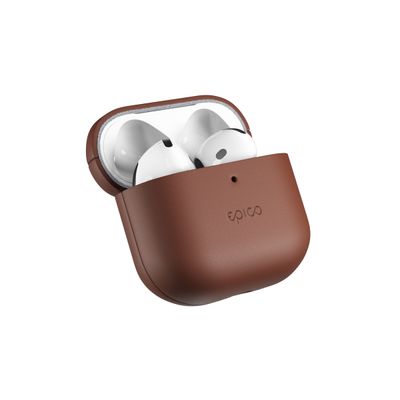 Epico kožené puzdro pre AirPods 4/4 s ANC - hnedá