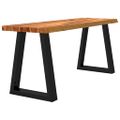 vidaXL Záhradná lavička so živou hranou 110 cm akáciový masív