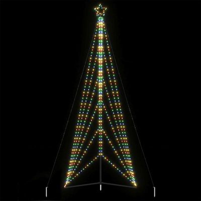 vidaXL LED vianočný stromček 861 LED farebné 478 cm
