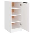 vidaXL Botník biely 30x35x70 cm spracované drevo