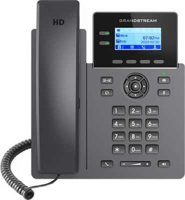 Grandstream GRP2602G SIP telefón, 2,21'' LCD podsvietený displej, 4 SIP účty, 2x1Gbit port, PoE