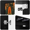 vidaXL Nástenný TV kabinet ZAANDAM 69 x 33 x 40 cm Čierny dub