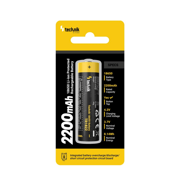 Technik TR1822 nabíjateľná batéria 18650 2200mAh 3,7V B1