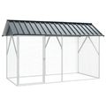 vidaXL Klietka pre vtákov Antracitová 227 x 112 x 141 cm
