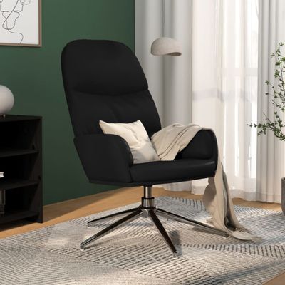 vidaXL Relaxačné kreslo lesklé čierne umelá koža