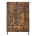 vidaXL Servírovacia skriňa Dymový dub 66 x 34,5 x 95 cm