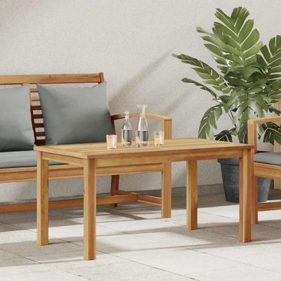 vidaXL Konferenčný stolík Hnedá 90 x 50 x 45,5 cm Husté teakové drevo