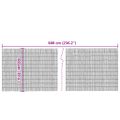 vidaXL Záhradný plot 600x100 cm trstina