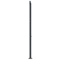 vidaXL Súprava markízových stĺpikov antracitová 600x245 cm železo