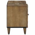 vidaXL TV skrinka Hnedá 105 x 33,5 x 46 cm Masívne mango drevo