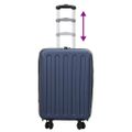 vidaXL Kufor so zámkom Tmavo modrá 34 x 23 x 55.5 cm ABS plast