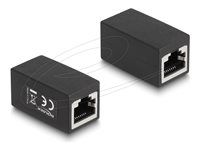 Adaptér RJ45 jack na RJ45 jack Cat.6 čierna