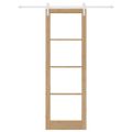 vidaXL Posuvné dvere ORKDAL Prírodná 78 x 232 cm