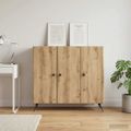 vidaXL Servírovacia skriňa Dub artisan 89 x 34,5 x 80 cm