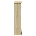vidaXL Obloženie krbu dub sonoma 75x20x87,5 cm kompozitné drevo