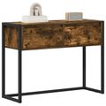 vidaXL Koncový stôl Dymová dub 100 x 36 x 75 cm Kompozitné drevo